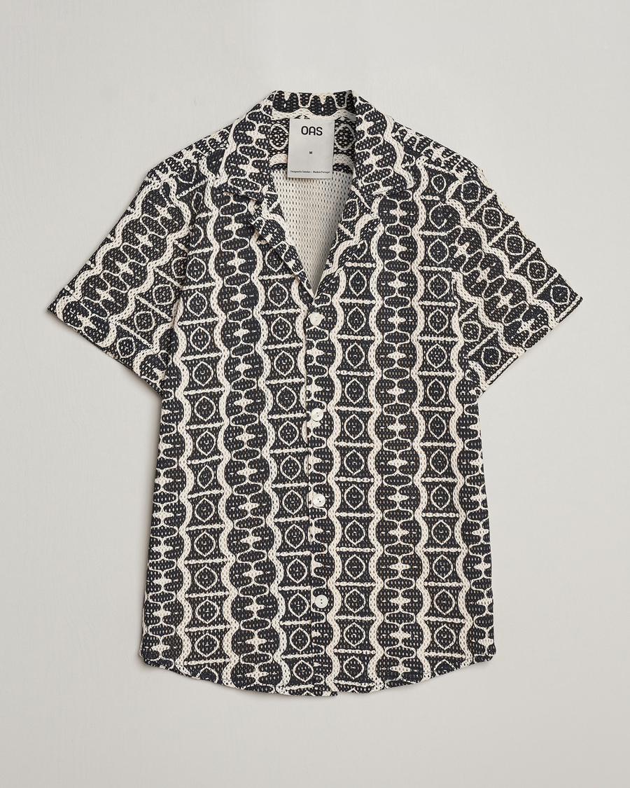 Herre | Skjorter | OAS | Short Sleeve Cuba Net Shirt Hypnotise