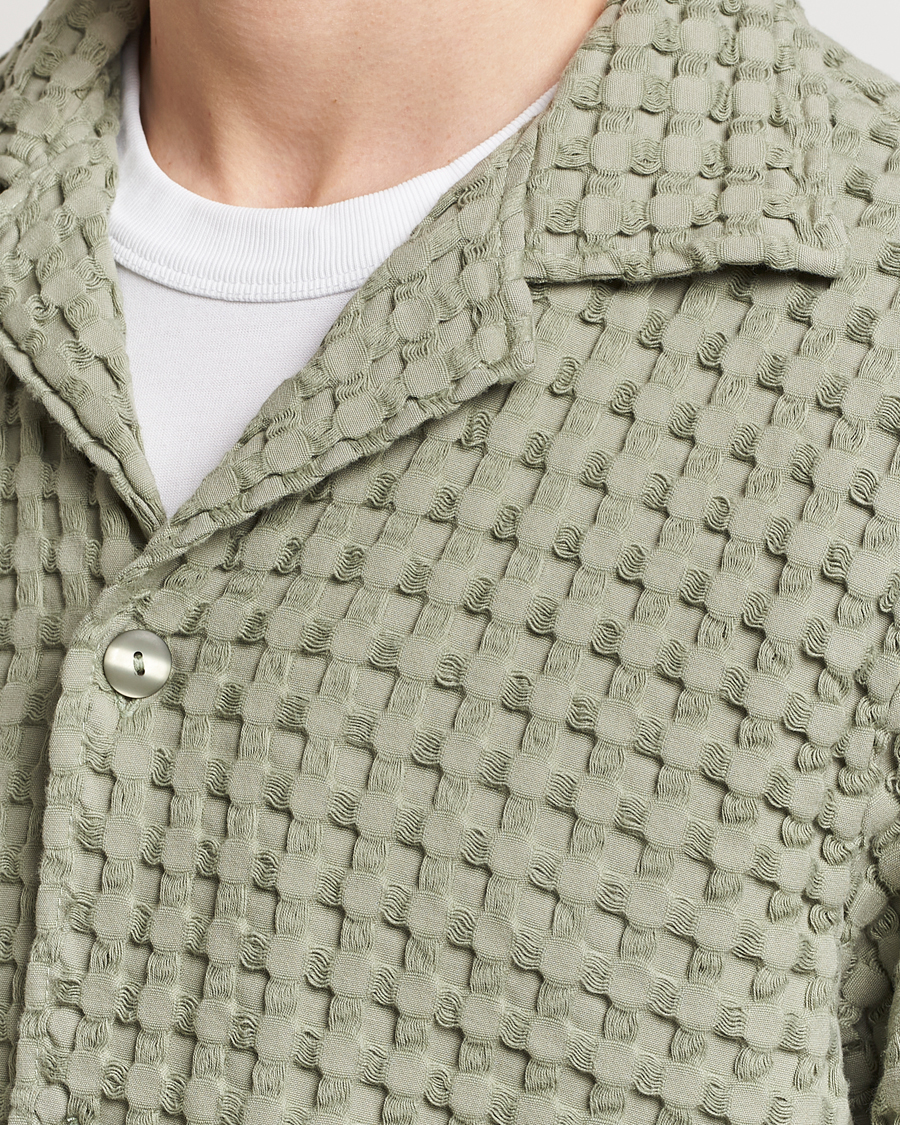 Herre | Skjorter | OAS | Cuba Waffle Shirt Dusty Green