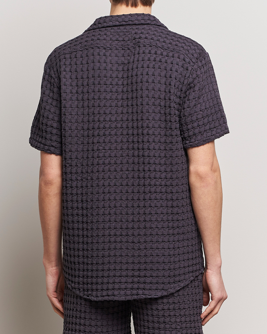 Herre | Skjorter | OAS | Cuba Waffle Shirt Nearly Black