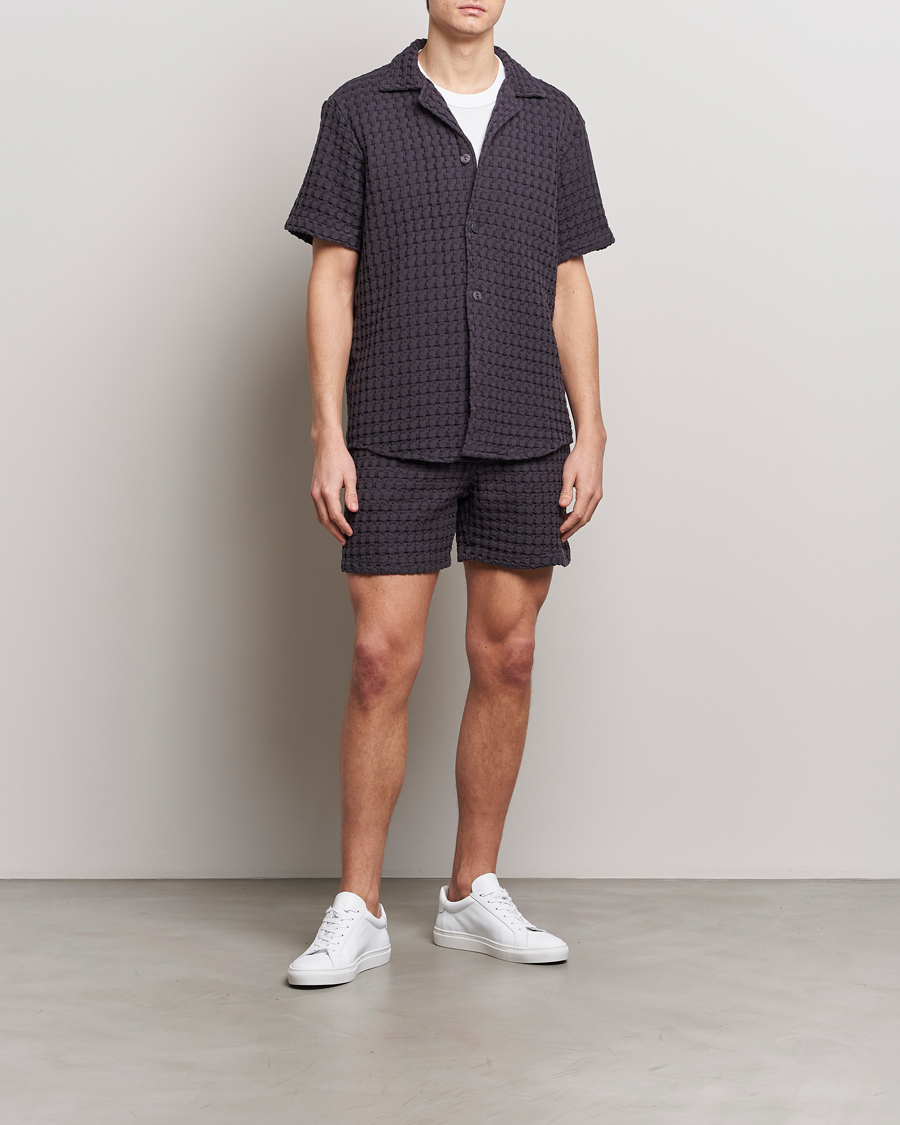 Herre | Shorts | OAS | Porto Waffle Shorts Nearly Black