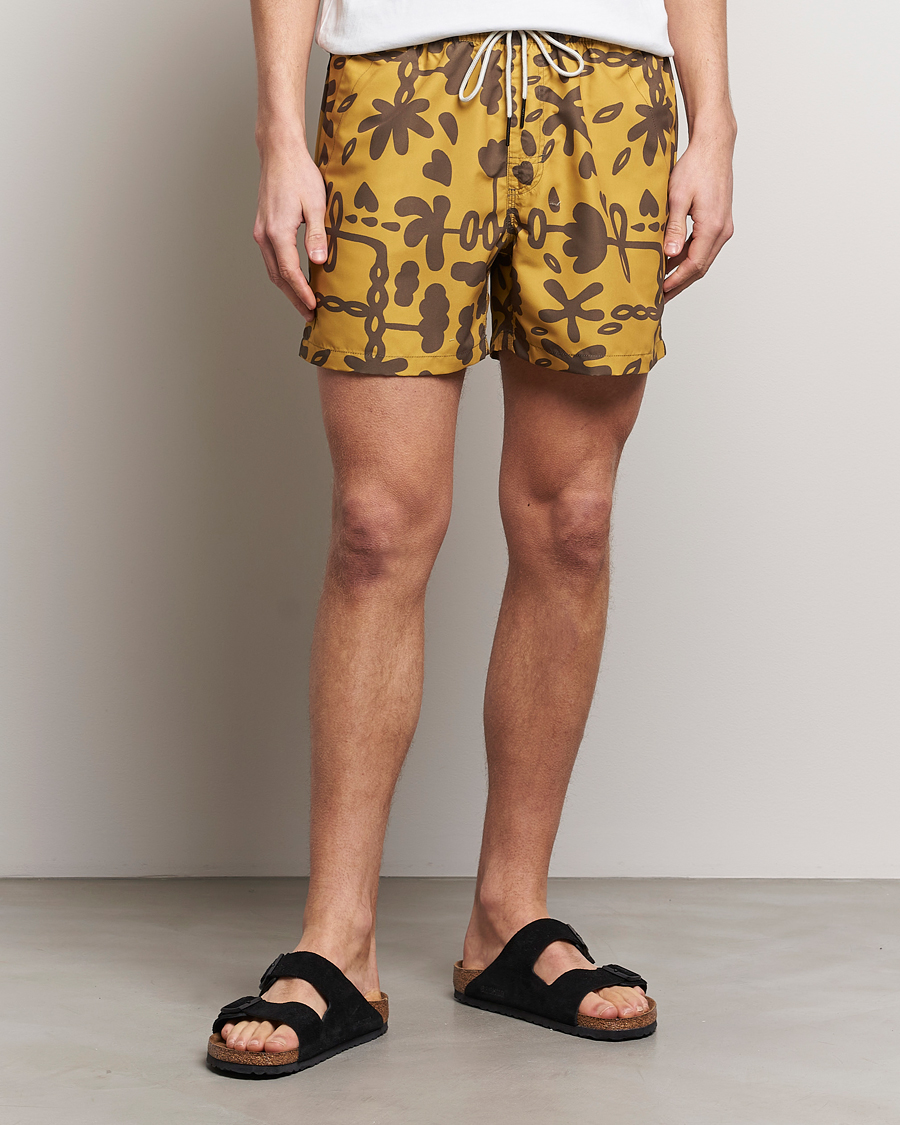 Herre | OAS | OAS | Printed Swimshorts Galbanum