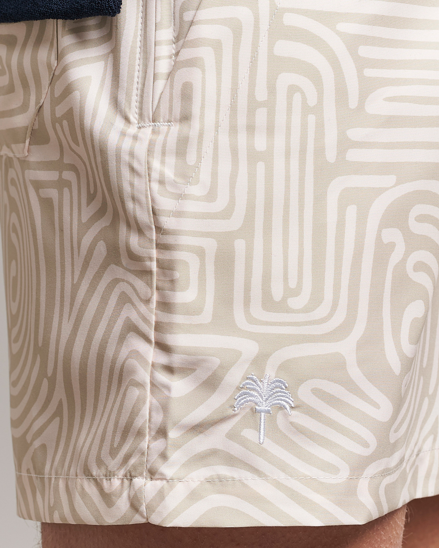 Herre | Badeshorts | OAS | Printed Swimshorts Cream Gondola