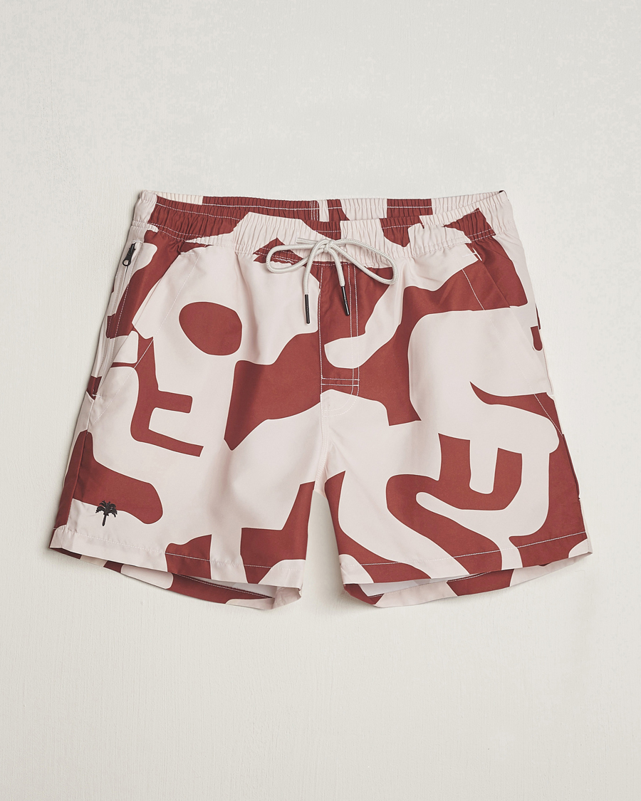 Herre | Badeshorts | OAS | Printed Swimshorts Russet Puzzlotec
