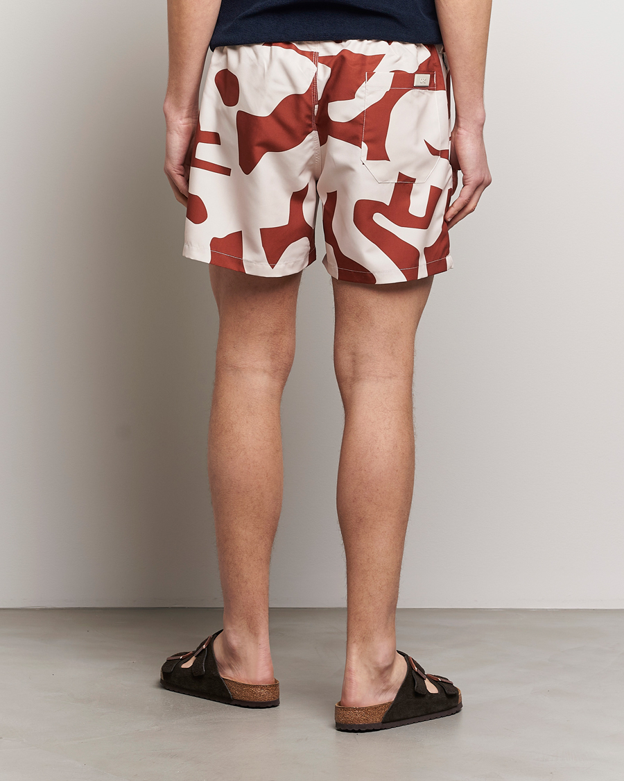 Herre | Badeshorts | OAS | Printed Swimshorts Russet Puzzlotec