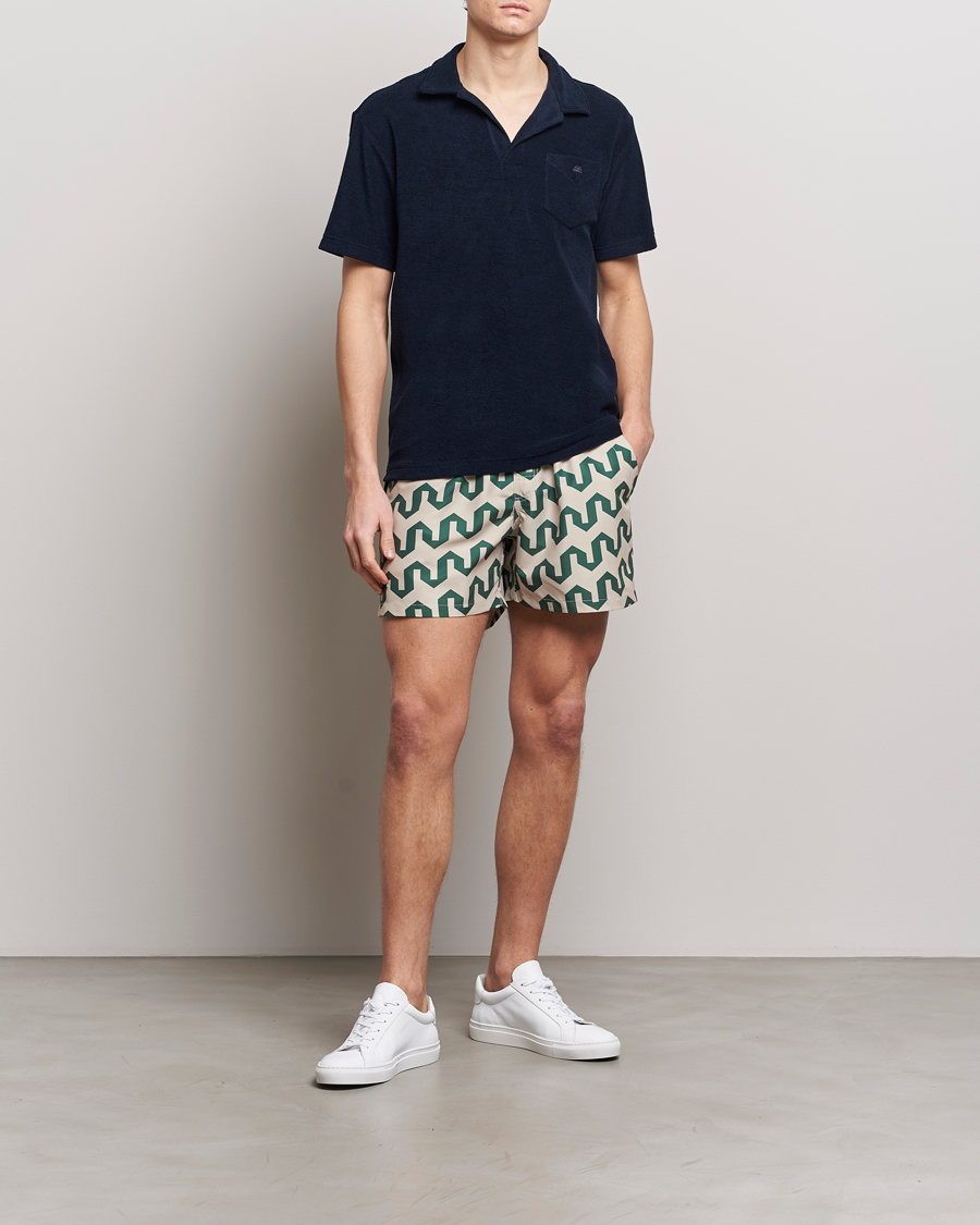 Herre | Badeshorts | OAS | Printed Swimshorts Atlas