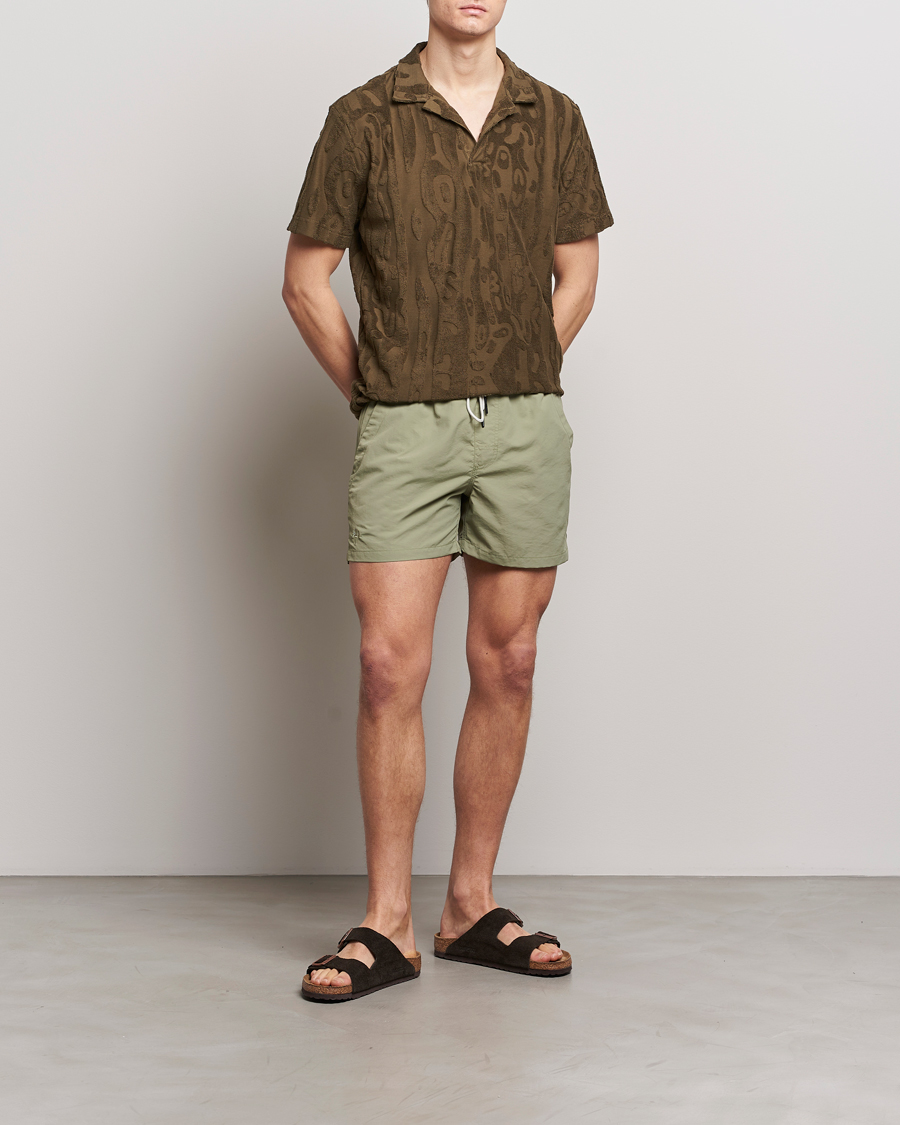 Herre | Badeshorts | OAS | Plain Swimshorts Green
