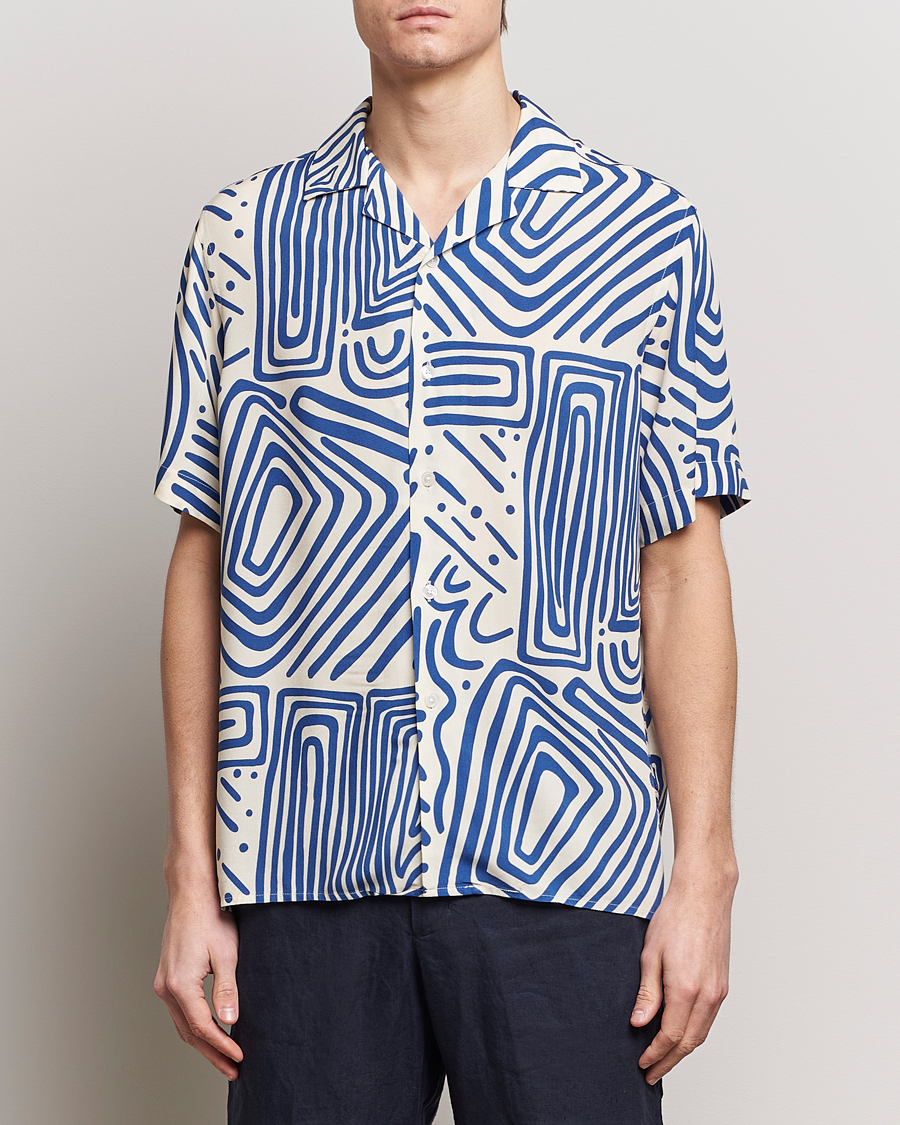 Herre | Kortermede skjorter | OAS | Viscose Resort Short Sleeve Shirt Eldovado