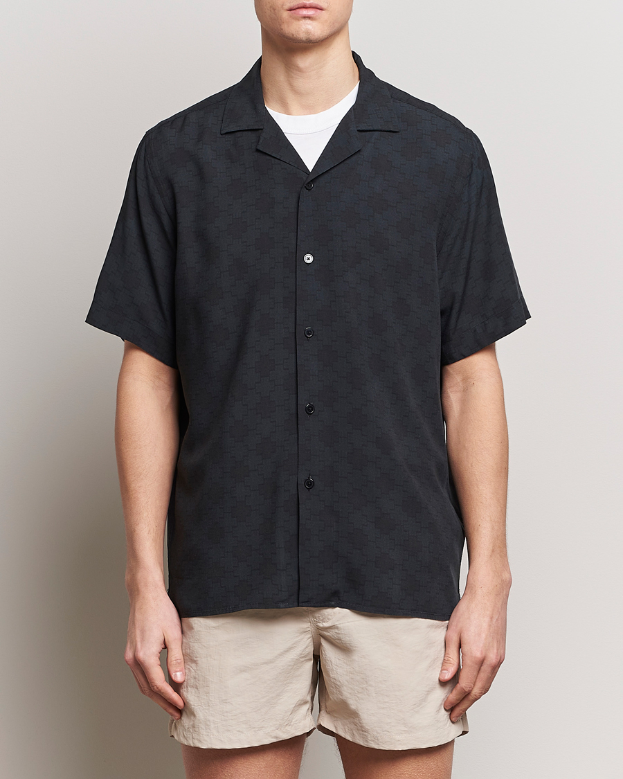 Herre | Casual | OAS | Viscose Resort Short Sleeve Shirt San Sebastian