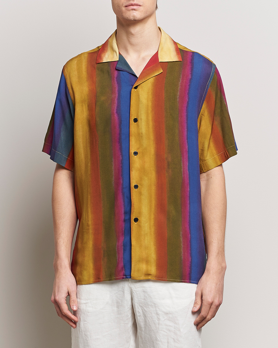 Herre | Kortermede skjorter | OAS | Viscose Resort Short Sleeve Shirt Terrane