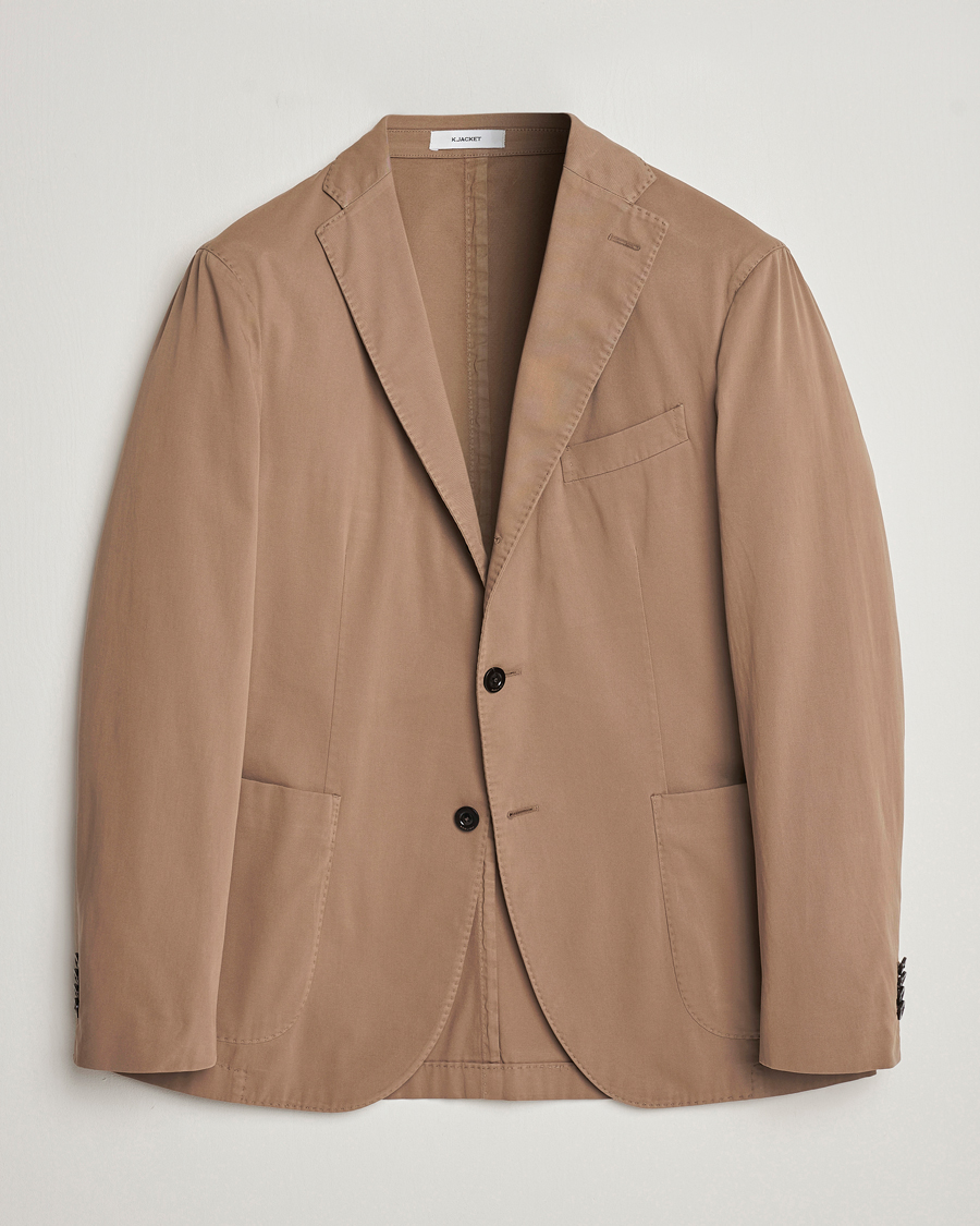 Herre | Dressjakker | Boglioli | K Jacket Cotton Stretch Blazer Beige