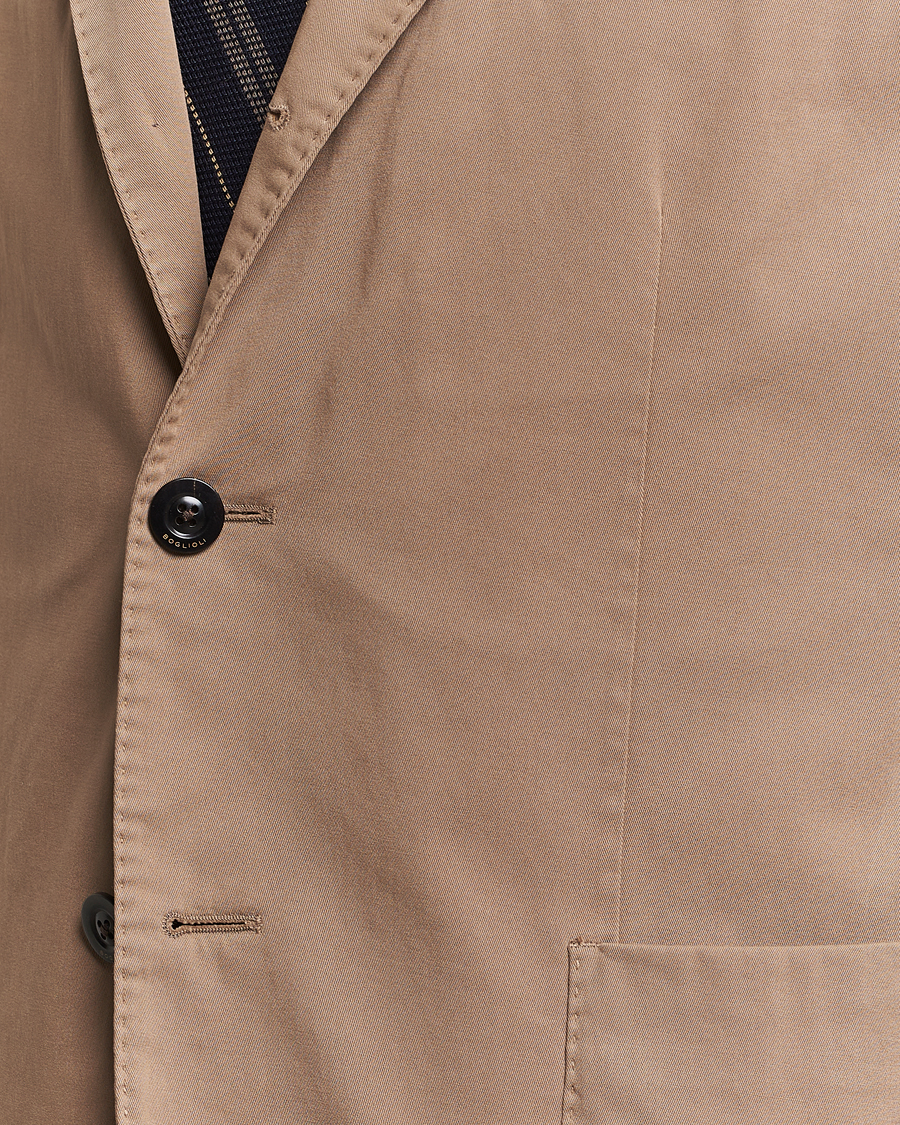 Herre | Dressjakker | Boglioli | K Jacket Cotton Stretch Blazer Beige