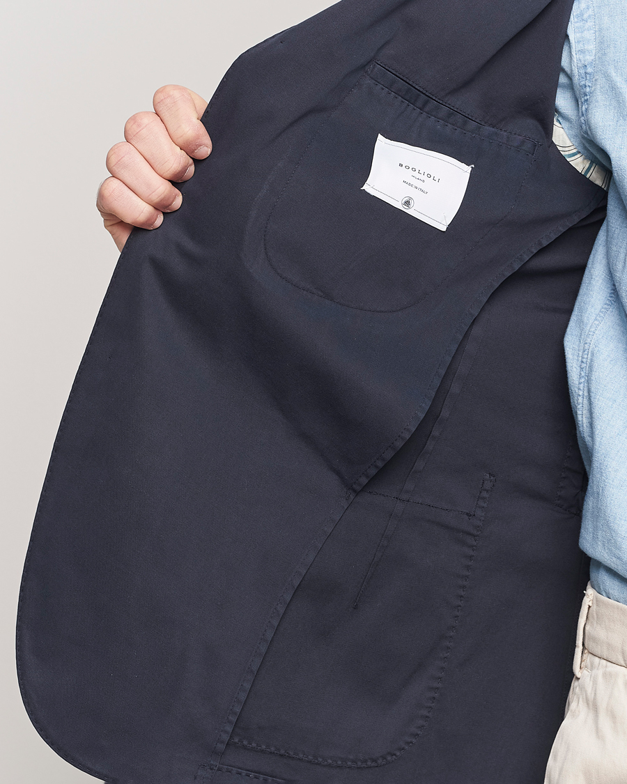 Herre | Dressjakker | Boglioli | K Jacket Cotton Stretch Blazer Navy