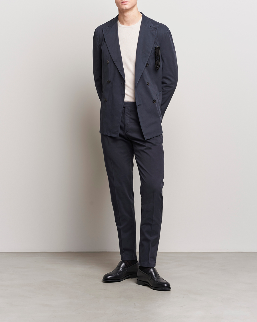 Herre | Dressjakker | Boglioli | K Jacket Double Breasted Cotton Blazer Navy