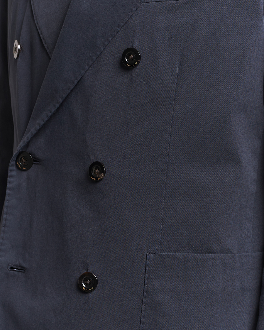 Herre | Dressjakker | Boglioli | K Jacket Double Breasted Cotton Blazer Navy