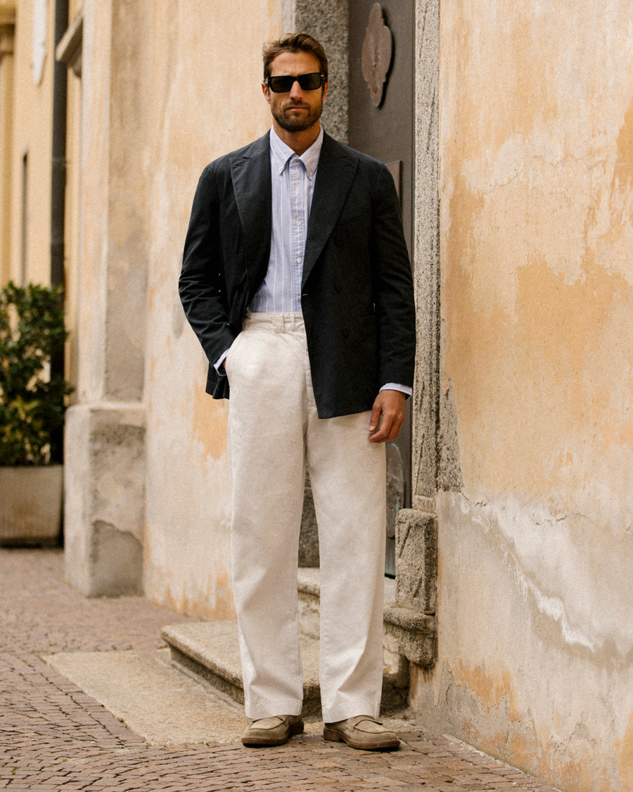 Herre | Dressjakker | Boglioli | K Jacket Double Breasted Cotton Blazer Navy