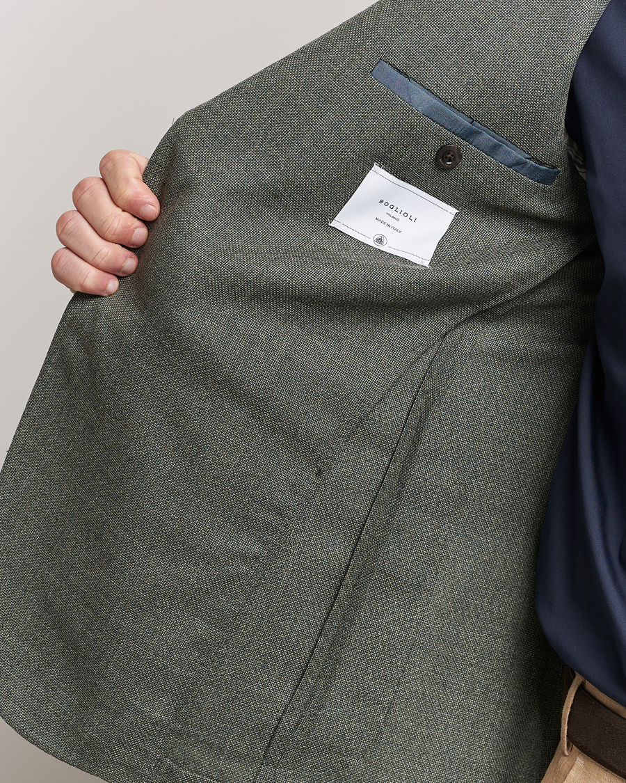 Herre | Dressjakker | Boglioli | K Jacket Wool Hopsack Blazer Sage Green