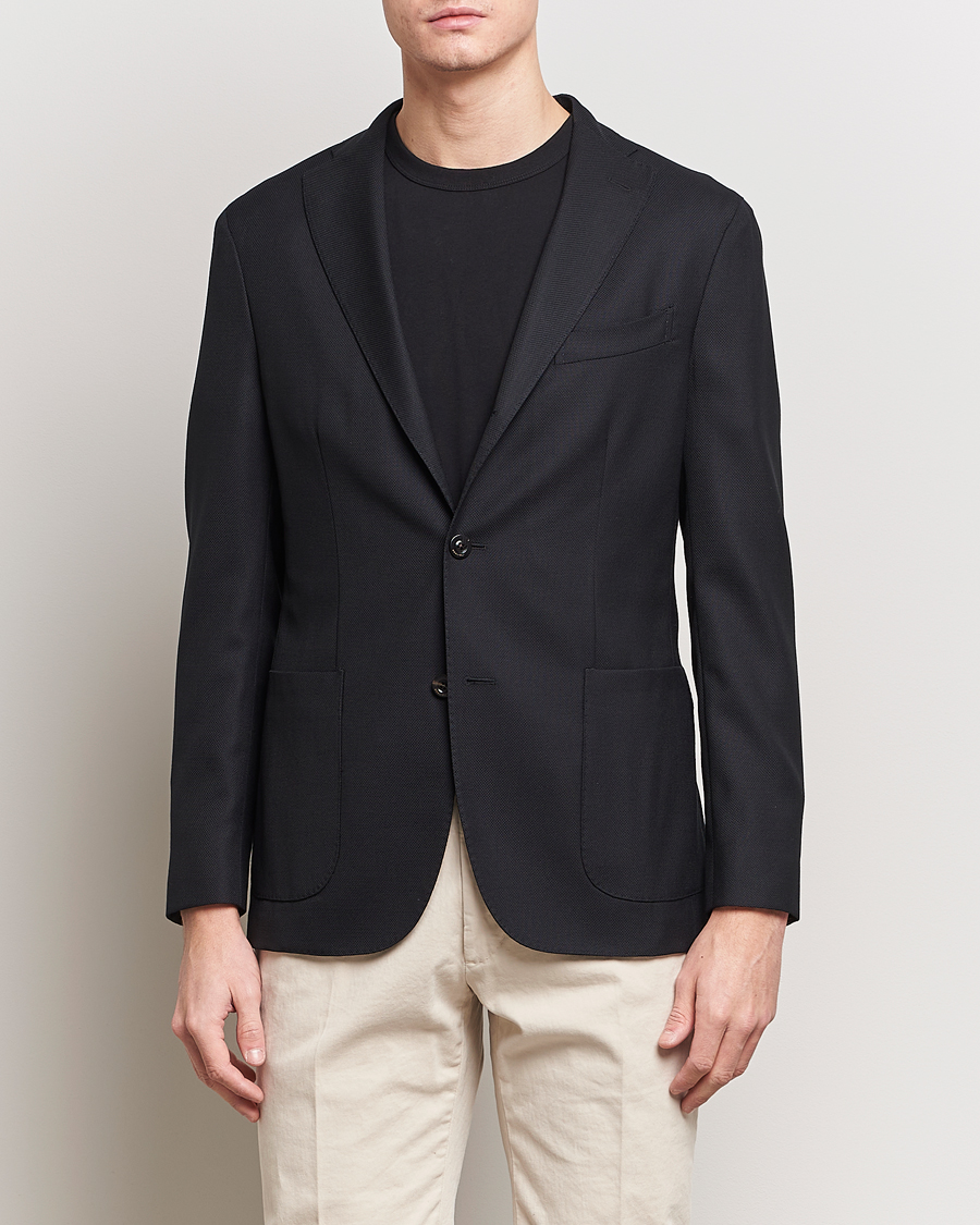 Herre | Avdelinger | Boglioli | K Jacket Wool Hopsack Blazer Black