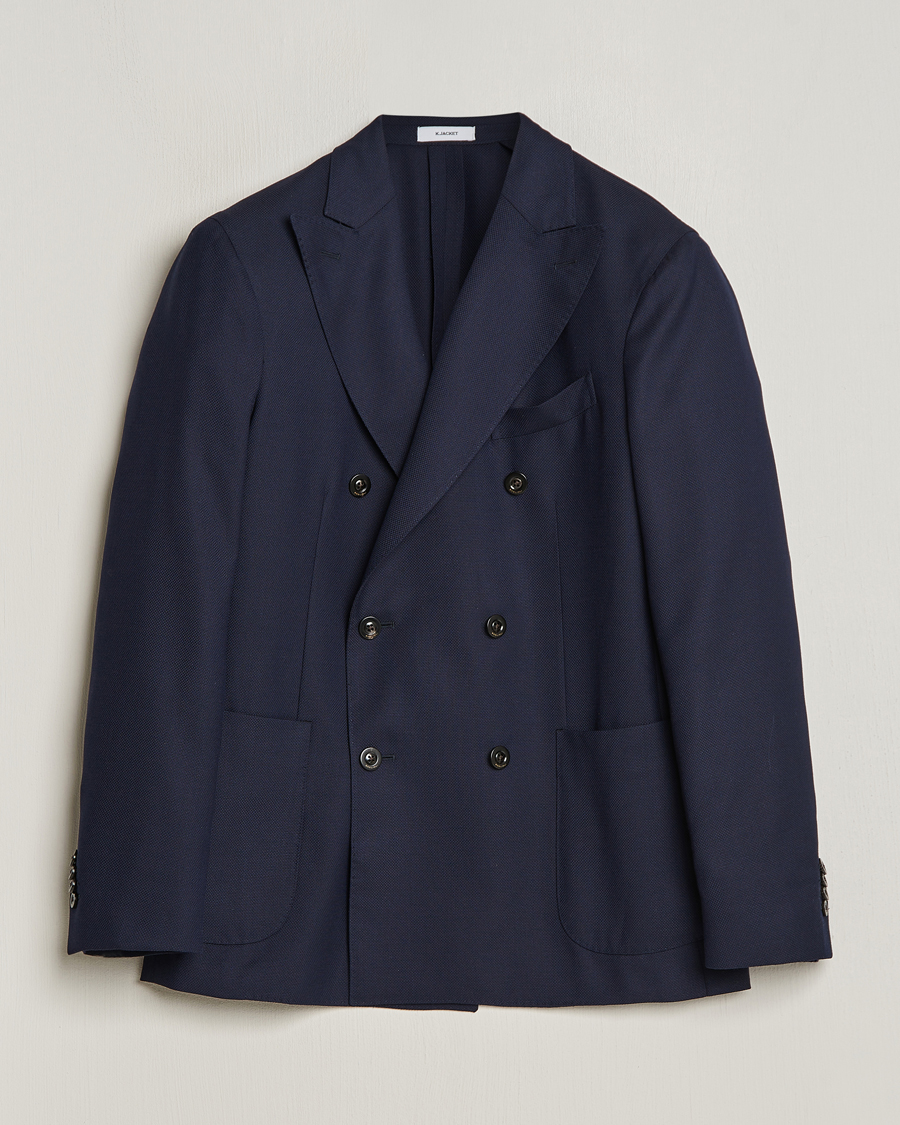 Herre | Dressjakker | Boglioli | K Jacket Double Breasted Wool Blazer Navy
