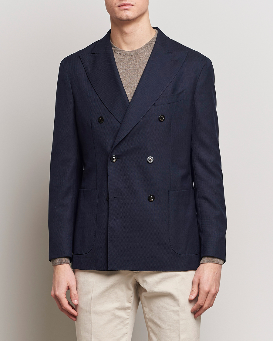 Herre | Dressjakker | Boglioli | K Jacket Double Breasted Wool Blazer Navy