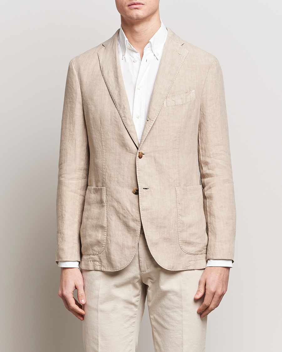 Herre |  | Boglioli | K Jacket Linen Blazer Light Beige