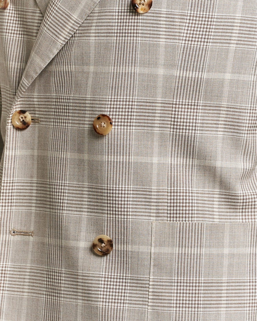 Herre | Dressjakker | Boglioli | K Jacket Prince Of Wales Blazer Light Beige