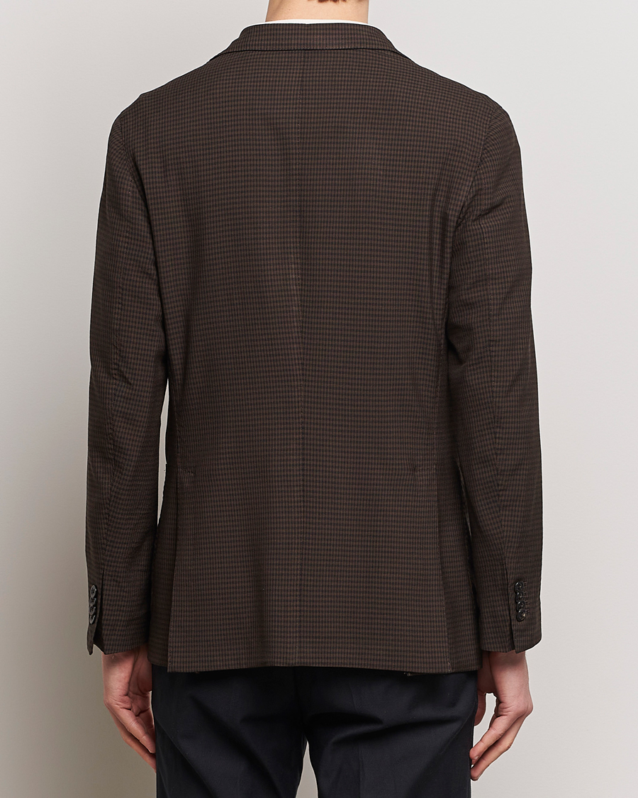 Herre | Dressjakker | Boglioli | K Jacket Check Wool Blazer Dark Brown