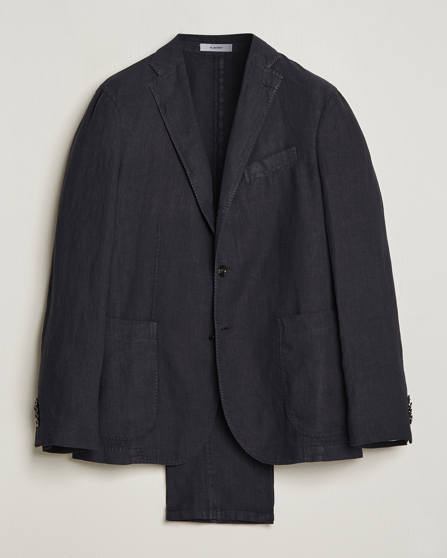 Herre | Dresser | Boglioli | K Jacket Linen Suit Navy