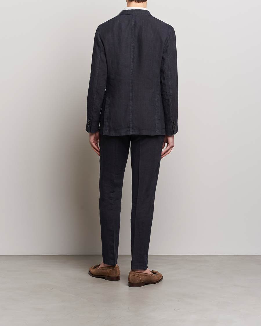 Herre | Italian Department | Boglioli | K Jacket Linen Suit Navy