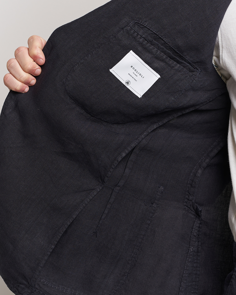 Herre | Dresser | Boglioli | K Jacket Linen Suit Navy