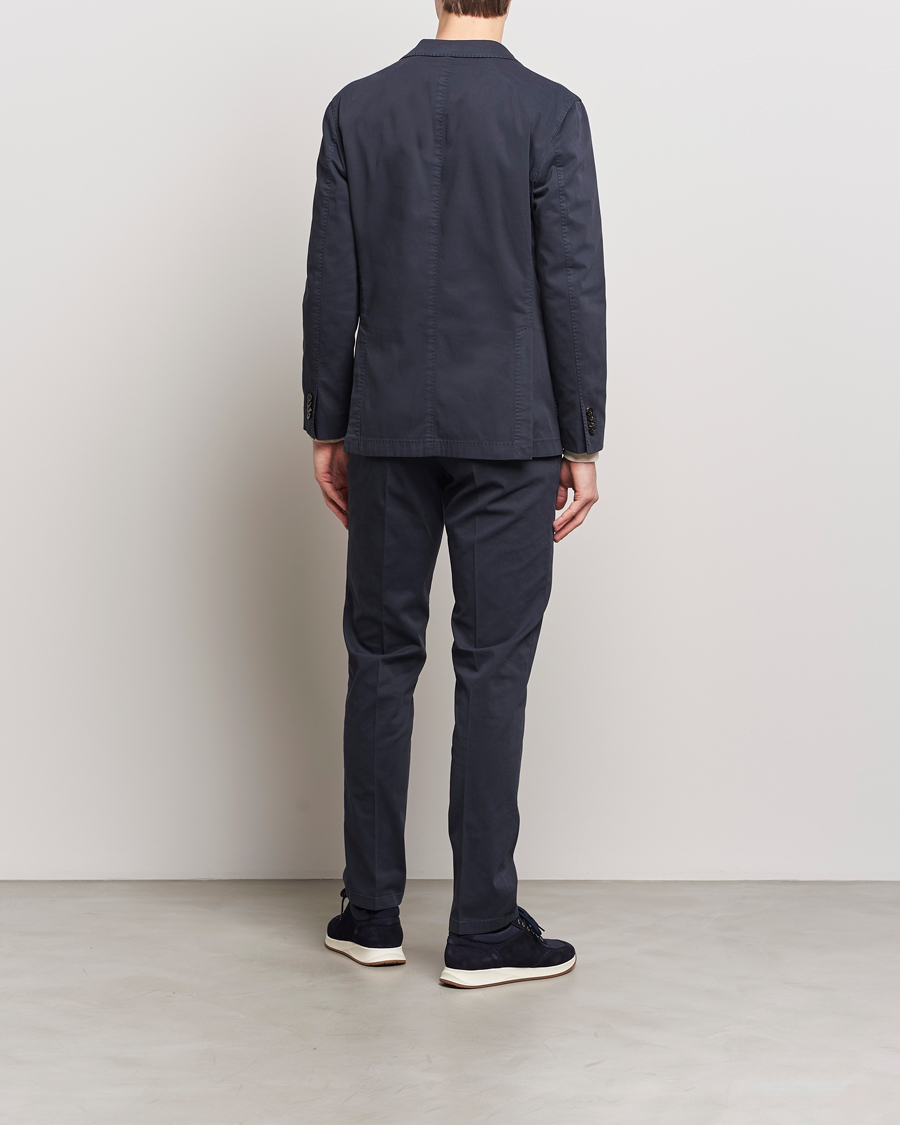 Herre | Italian Department | Boglioli | K Jacket Cotton Stretch Suit Navy