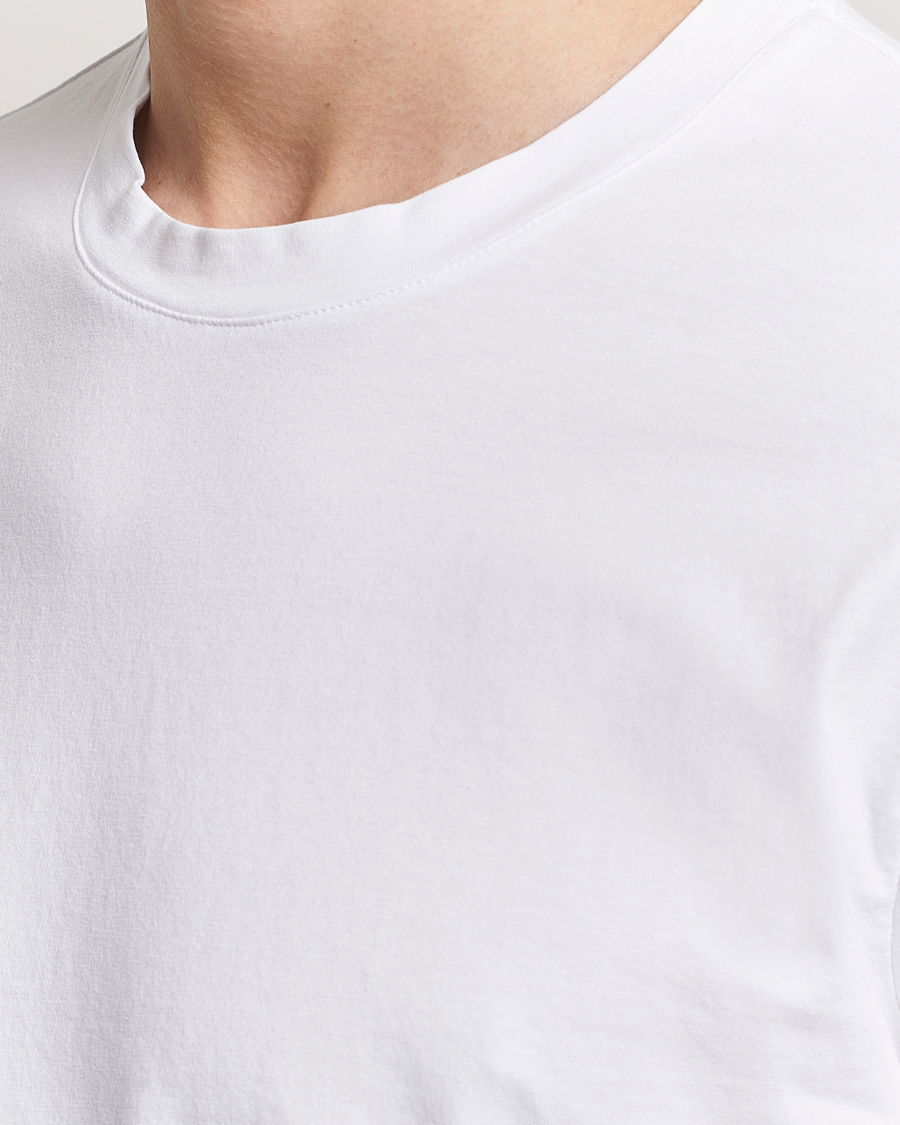 Herre | T-Shirts | Boglioli | Garment Dyed T-Shirt White