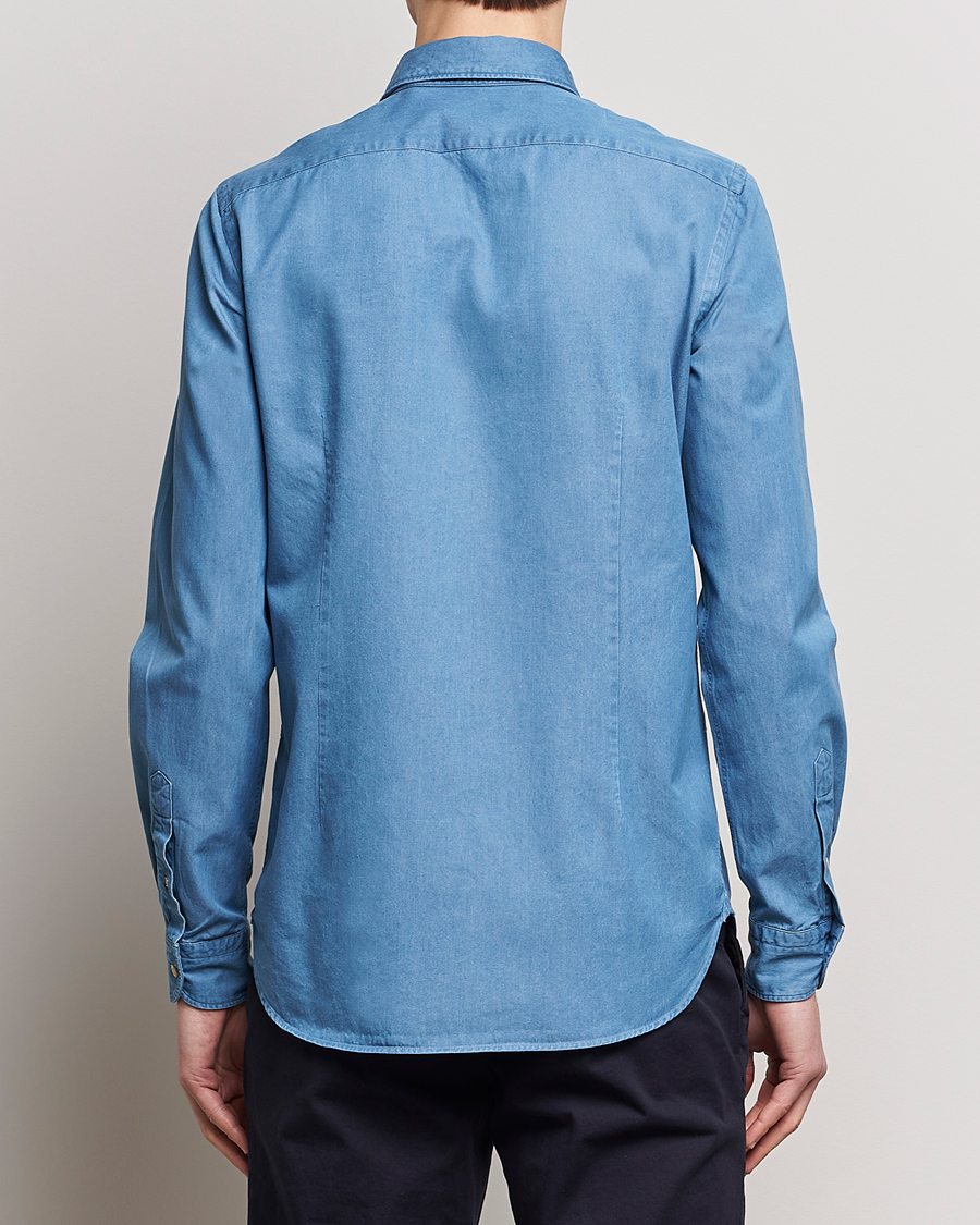 Herre | Skjorter | Boglioli | Slim Fit Denim Shirt Light Indigo