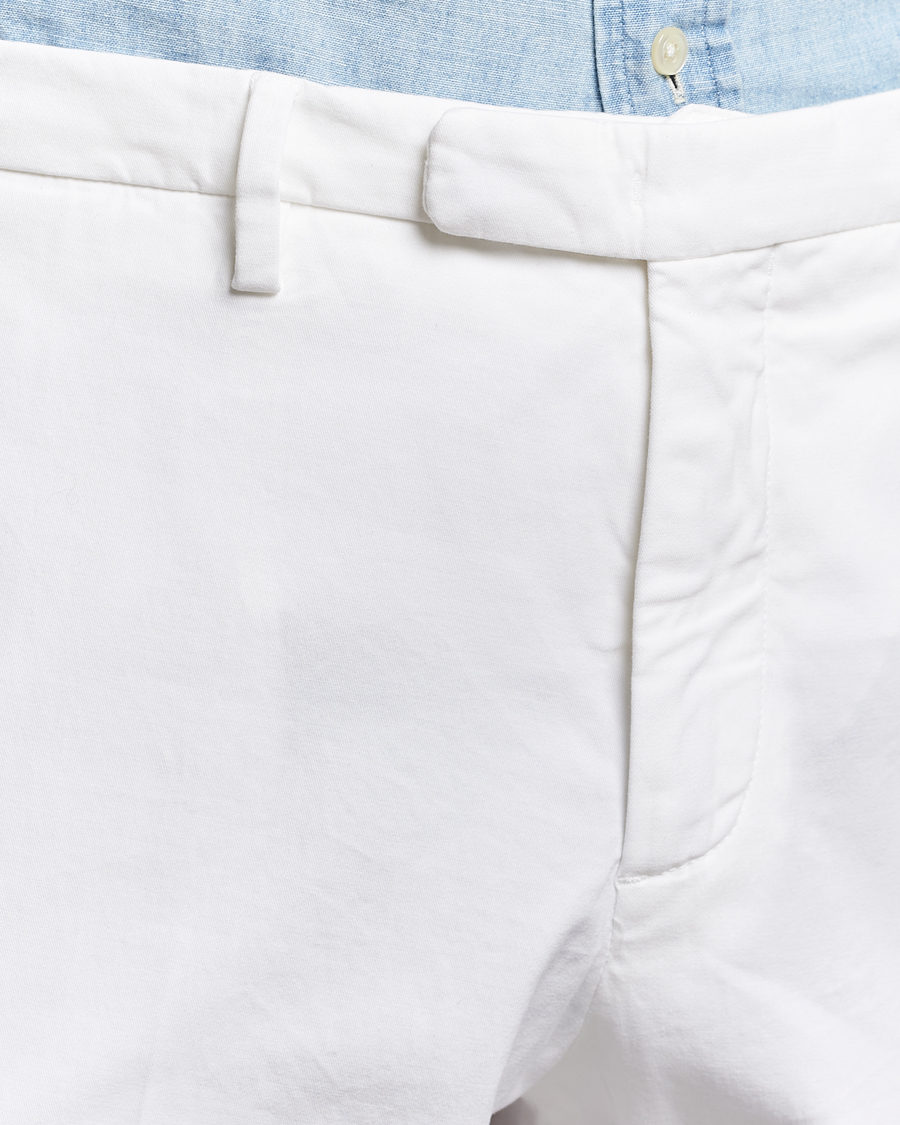 Herre | Bukser | Boglioli | Cotton Stretch Chinos White