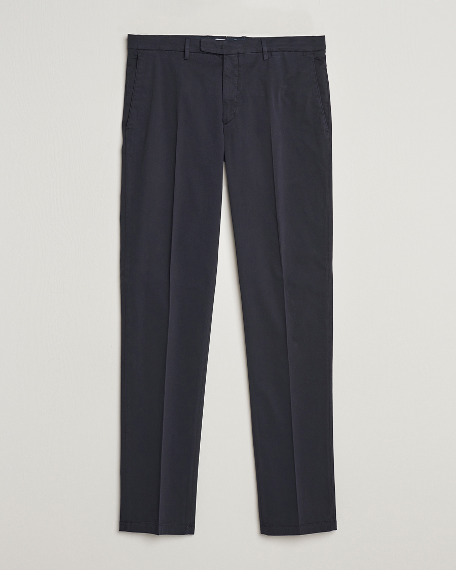 Herre | Bukser | Boglioli | Cotton Stretch Chinos Navy
