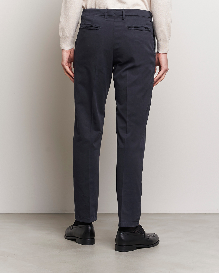 Herre | Bukser | Boglioli | Cotton Stretch Chinos Navy
