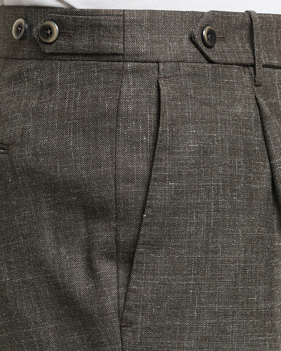 Herre | Bukser | PT01 | Gentleman Fit Wool/Silk Trousers Dark Brown