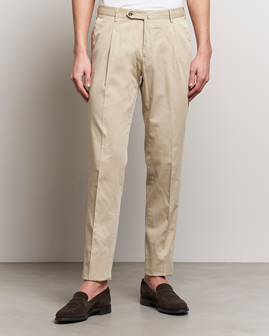 Herre | Avdelinger | PT01 | Slim Fit Garment Dyed Stretch Chinos Beige