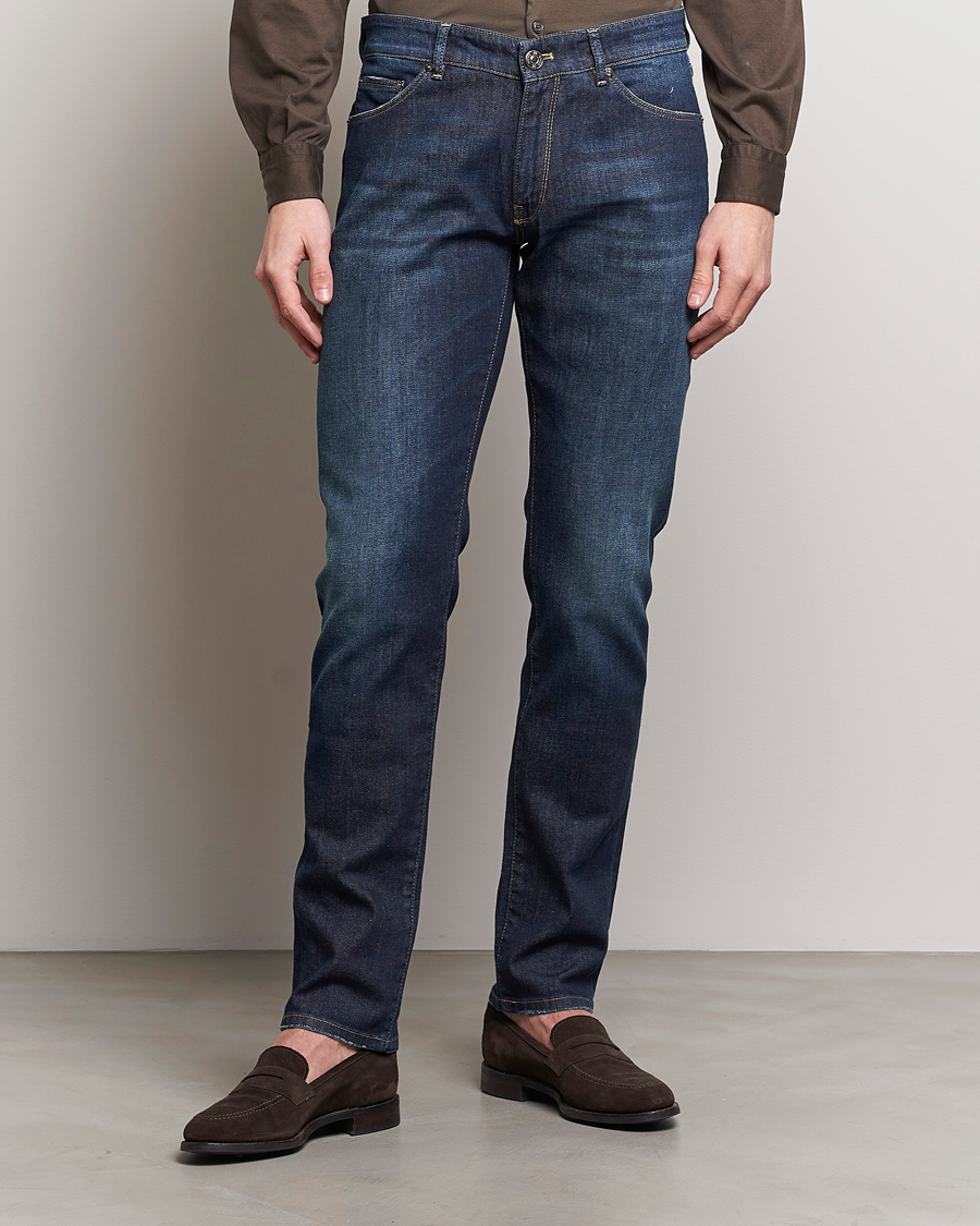 Herre | Avdelinger | PT01 | Slim Fit Stretch Jeans Dark Blue Wash