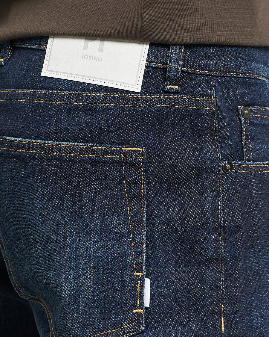 Herre | Jeans | PT01 | Slim Fit Stretch Jeans Dark Blue Wash