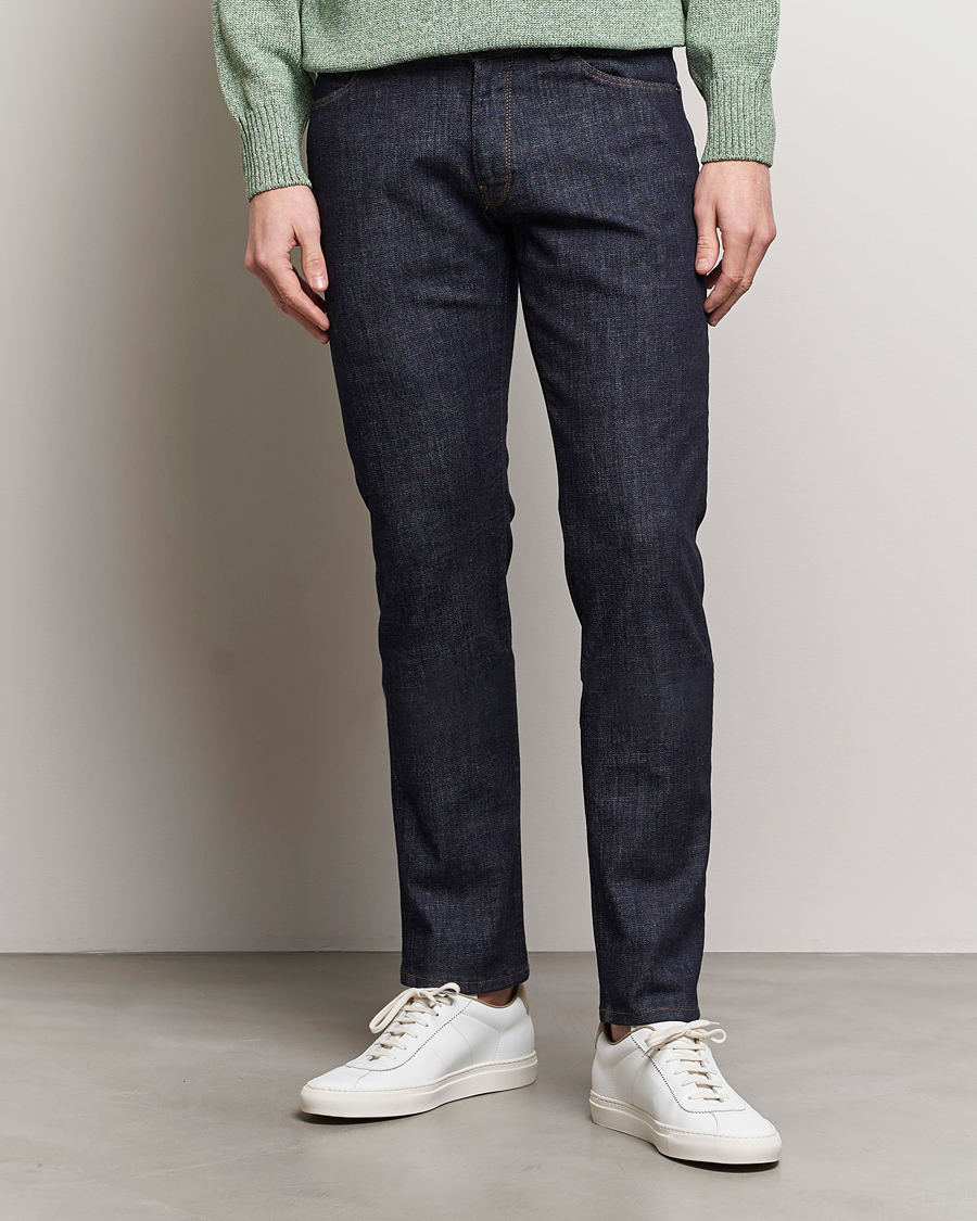 Herre |  | PT01 | Slim Fit Stretch Jeans Dark Indigo