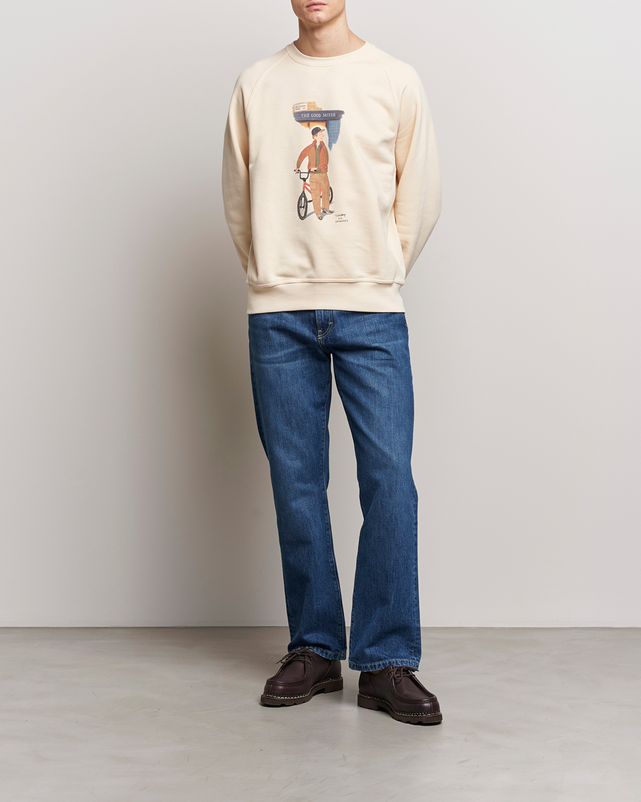 Herre | Gensere | Baracuta | Slowboy Colourmen Cotton Crew Neck Butter
