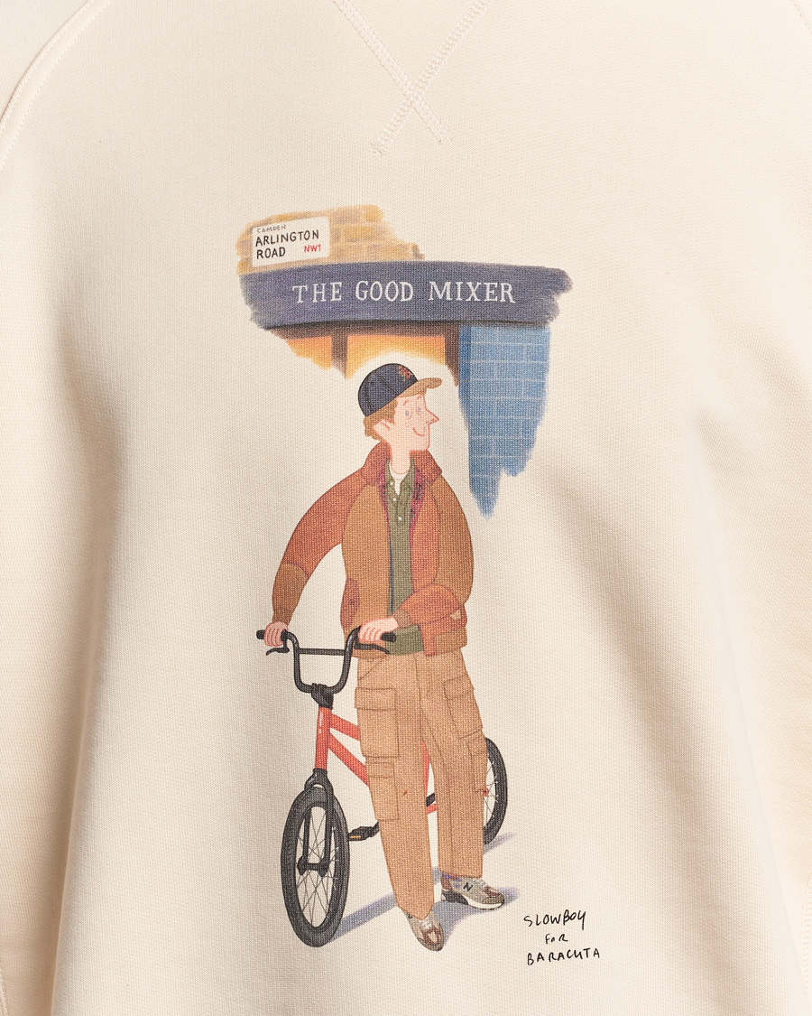 Herre | Gensere | Baracuta | Slowboy Colourmen Cotton Crew Neck Butter