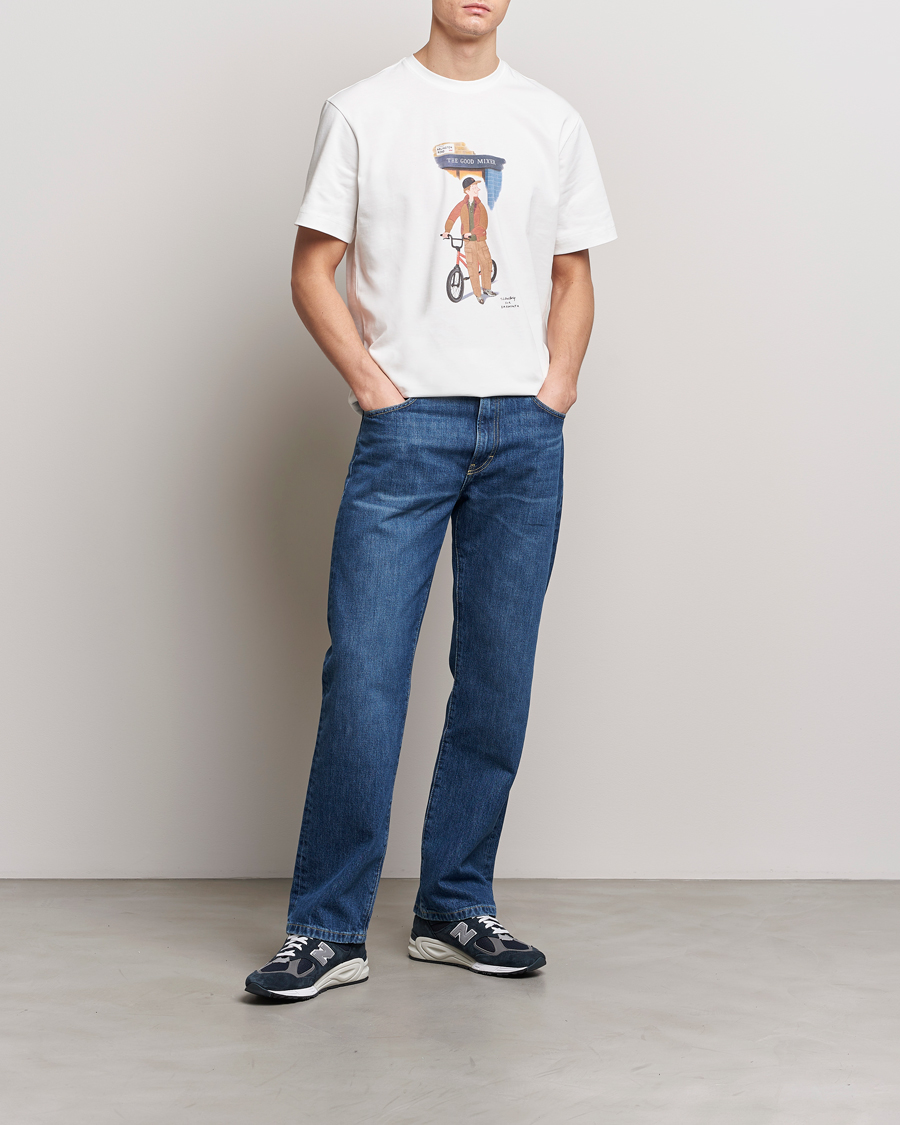 Herre | T-Shirts | Baracuta | Slowboy Arlington Cotton T-Shirt Off White