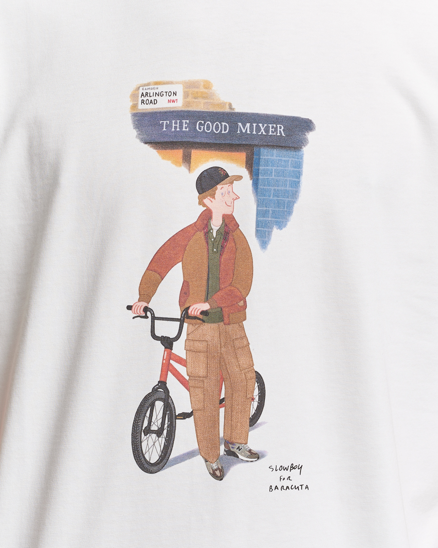 Herre | T-Shirts | Baracuta | Slowboy Arlington Cotton T-Shirt Off White