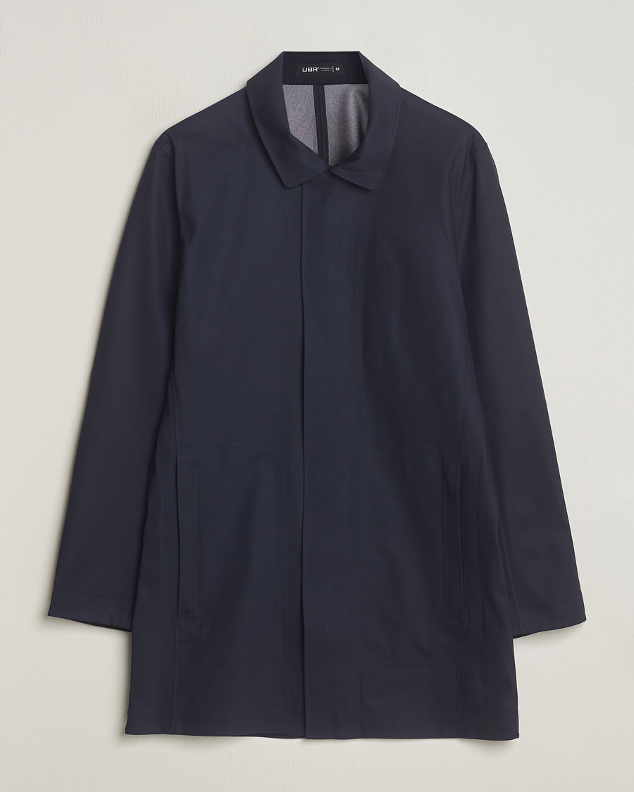 Herre | Jakker | UBR | Sky Fall Savile Waterproof Wool Coat Dark Navy