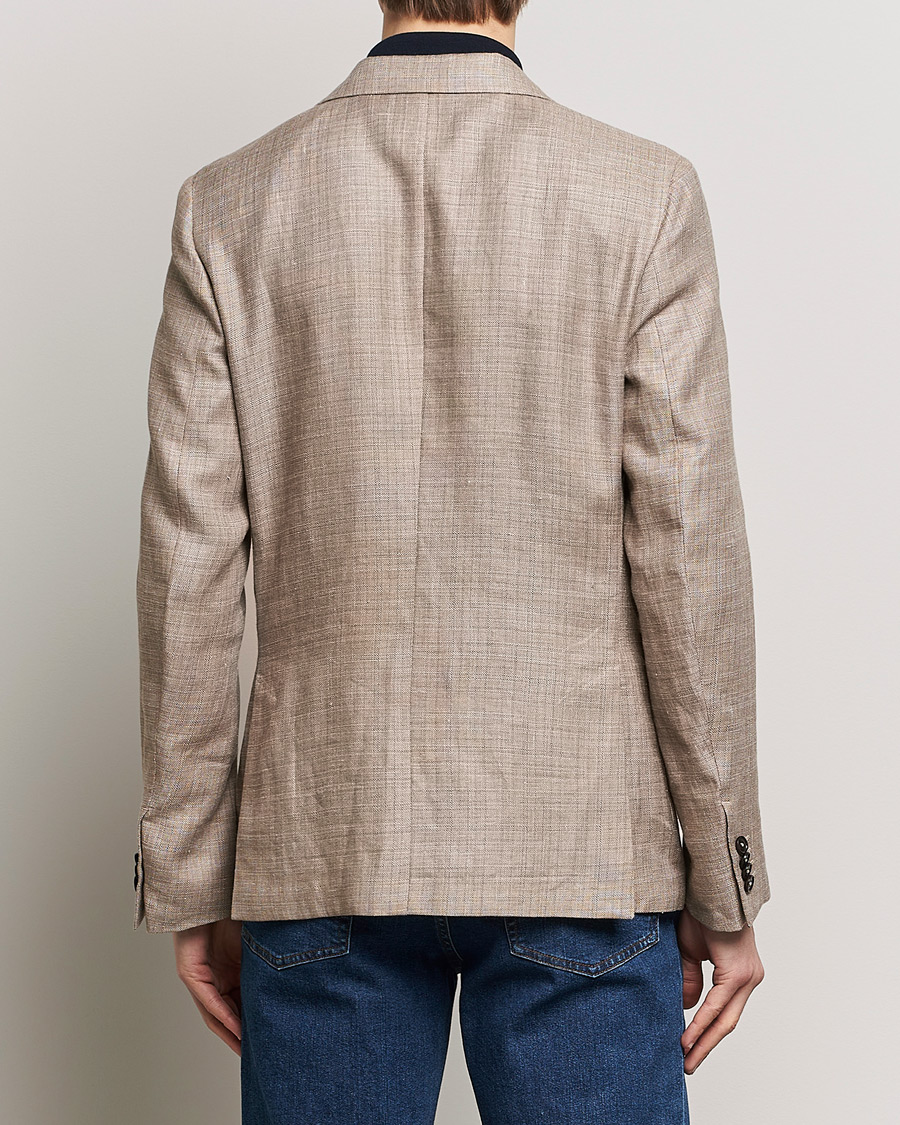 Herre | Dressjakker | Zegna | Unconstructed Linen Blend Blazer Brown