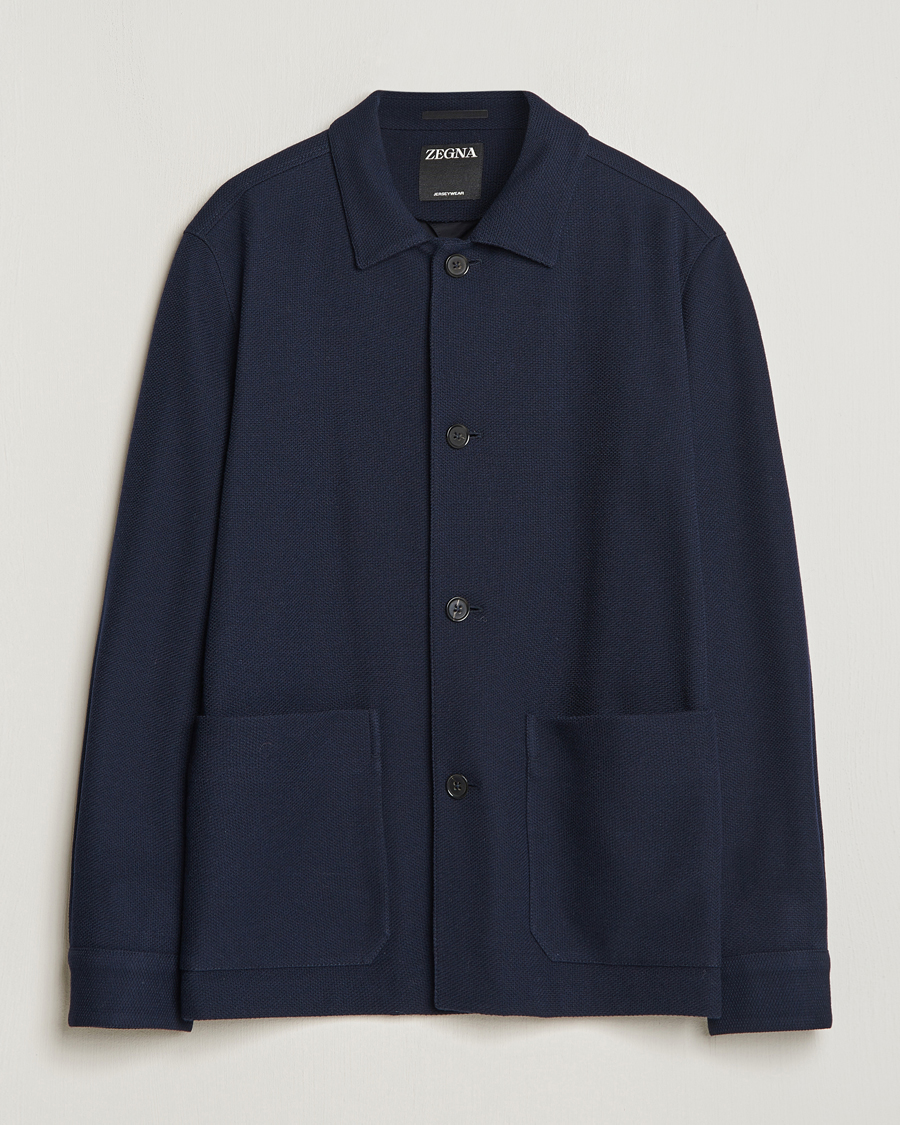 Herre | Dressjakker | Zegna | Wool Chore Jacket Navy