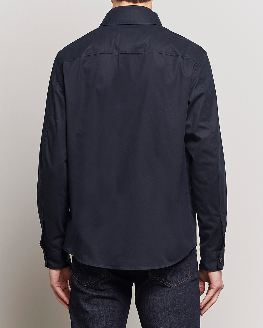 Herre | Skjorter | Zegna | Premium Cotton Overshirt Navy