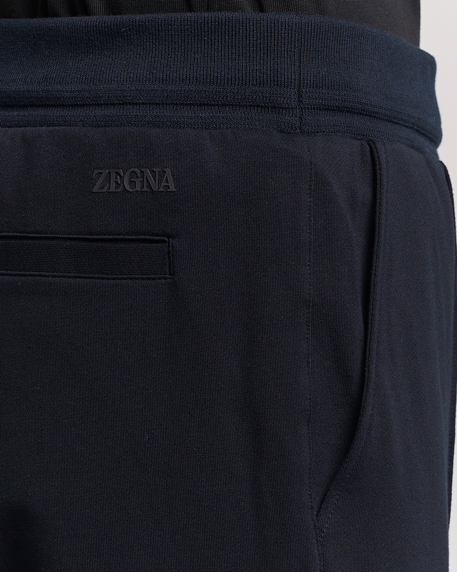 Herre | Bukser | Zegna | Cotton Stretch Joggers Navy