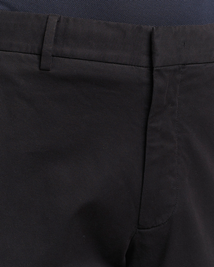 Herre | Bukser | Zegna | Premium Cotton Chinos Black
